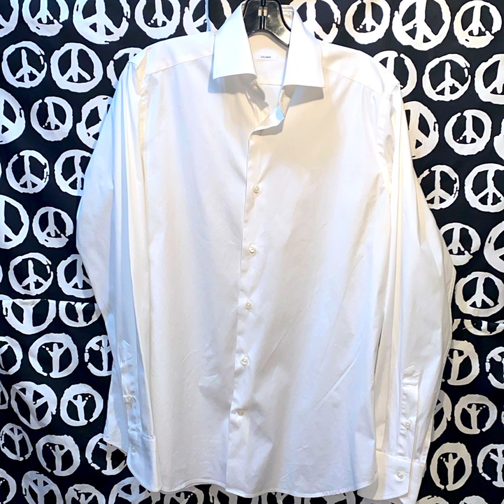 CALIBAN WHITE DRESS SHIRT SZ 15 1/2